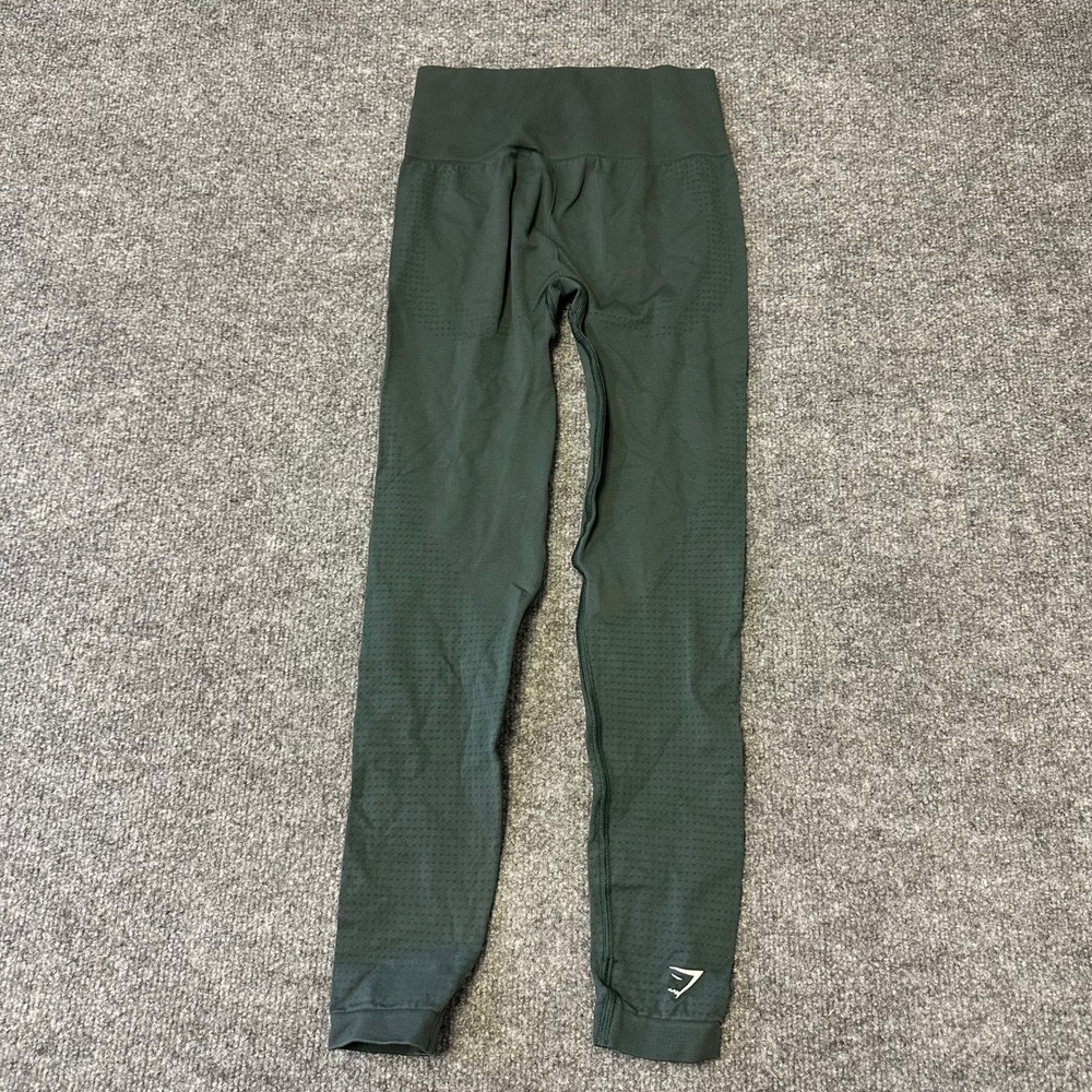 Gymshark Leggings Womens Size XS Green Energy+ Seamless High Waisted Athletic